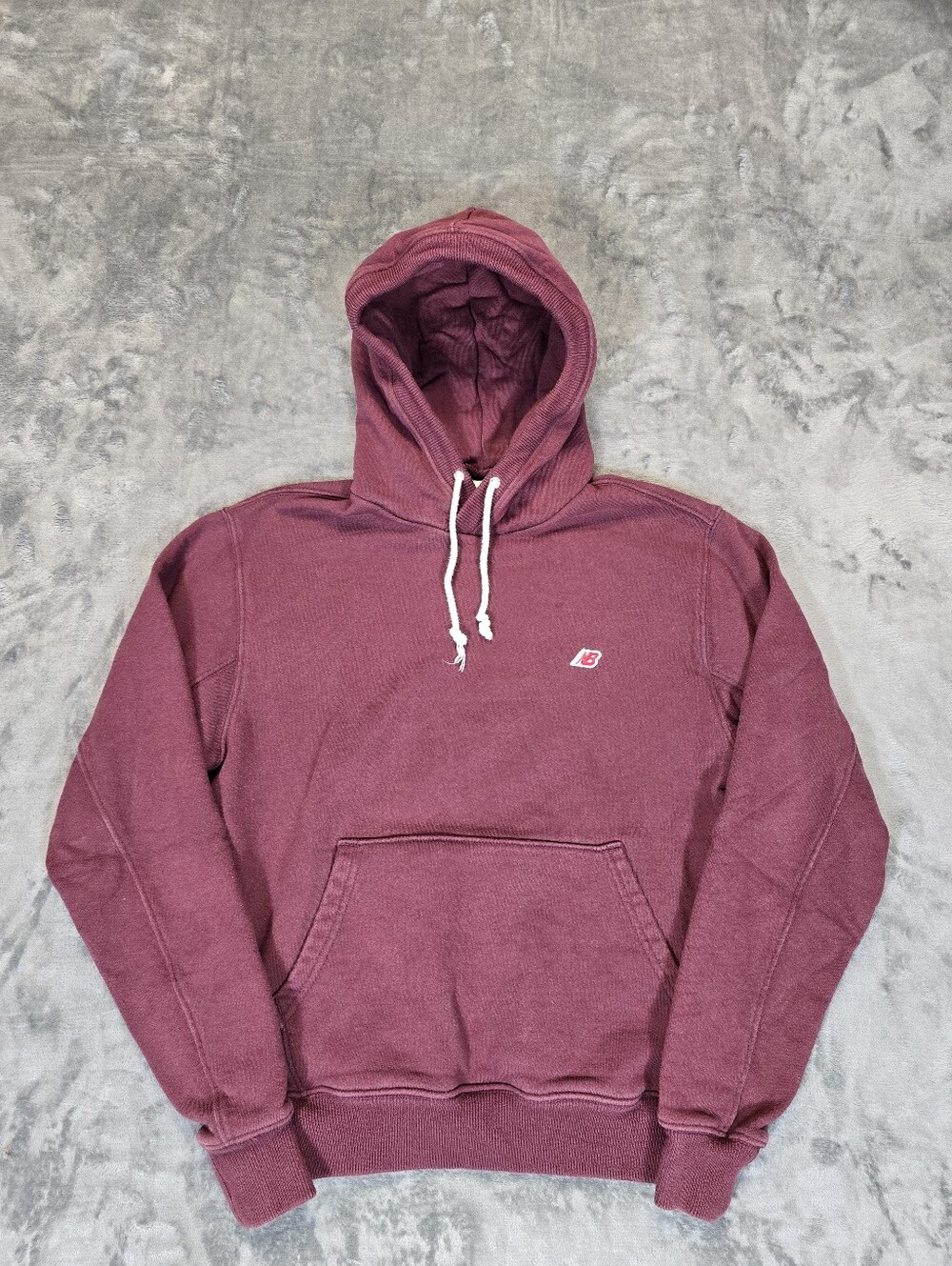 New Balance Made In USA Heavyweight Hoodie Size XS Fits Small Burgundy